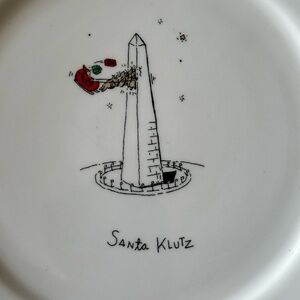 Humorous Christmas Plates - Set of Four